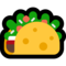 Taco emoji on Microsoft